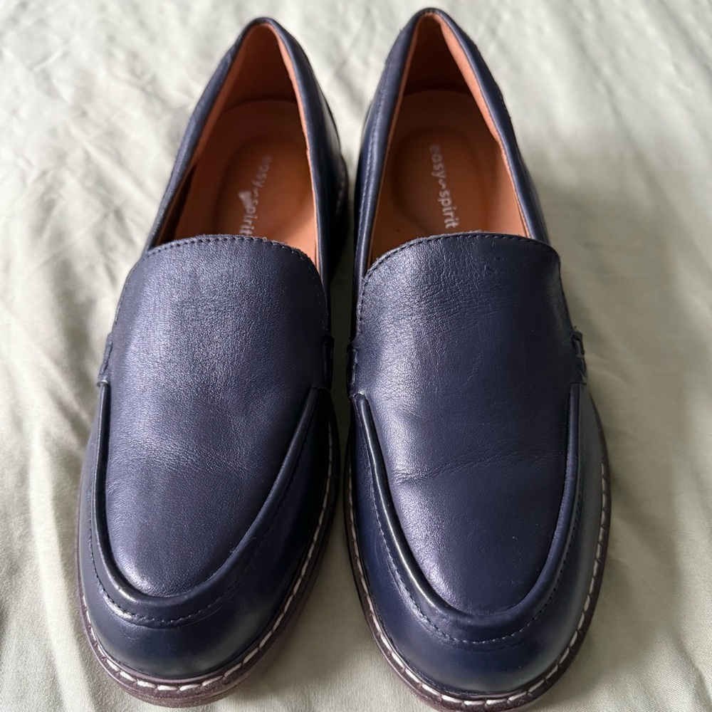 Easy Spirit Men's Dark Blue Slip-On Loafers